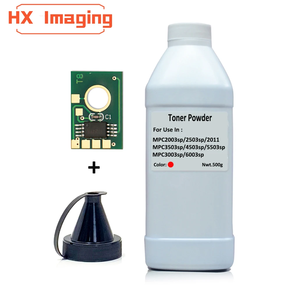 HX Imaging Refill Toner Powder For Ricoh MPC2003 C2503 C2011 C3003 C3503 C4503 C5503 C6003 500g/Bottle With Chip