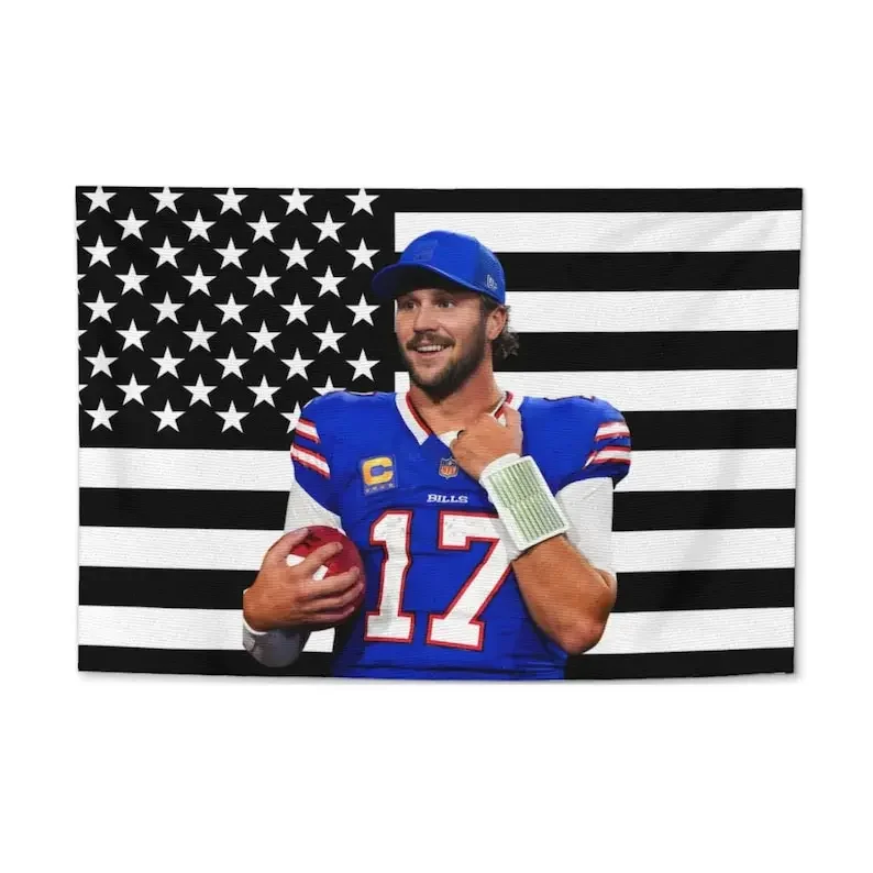 J-Josh A-Allen Black American Flag Outdoor Decors Decorative Home Objects Bedroom Decoration Garage Flags Barber Shop Flaga Room