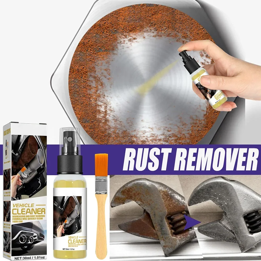 

30ml Powerful Rust Remover Spray With Brush Automobile Multifunctional Rust Remover Car Accessories Rust Prevention