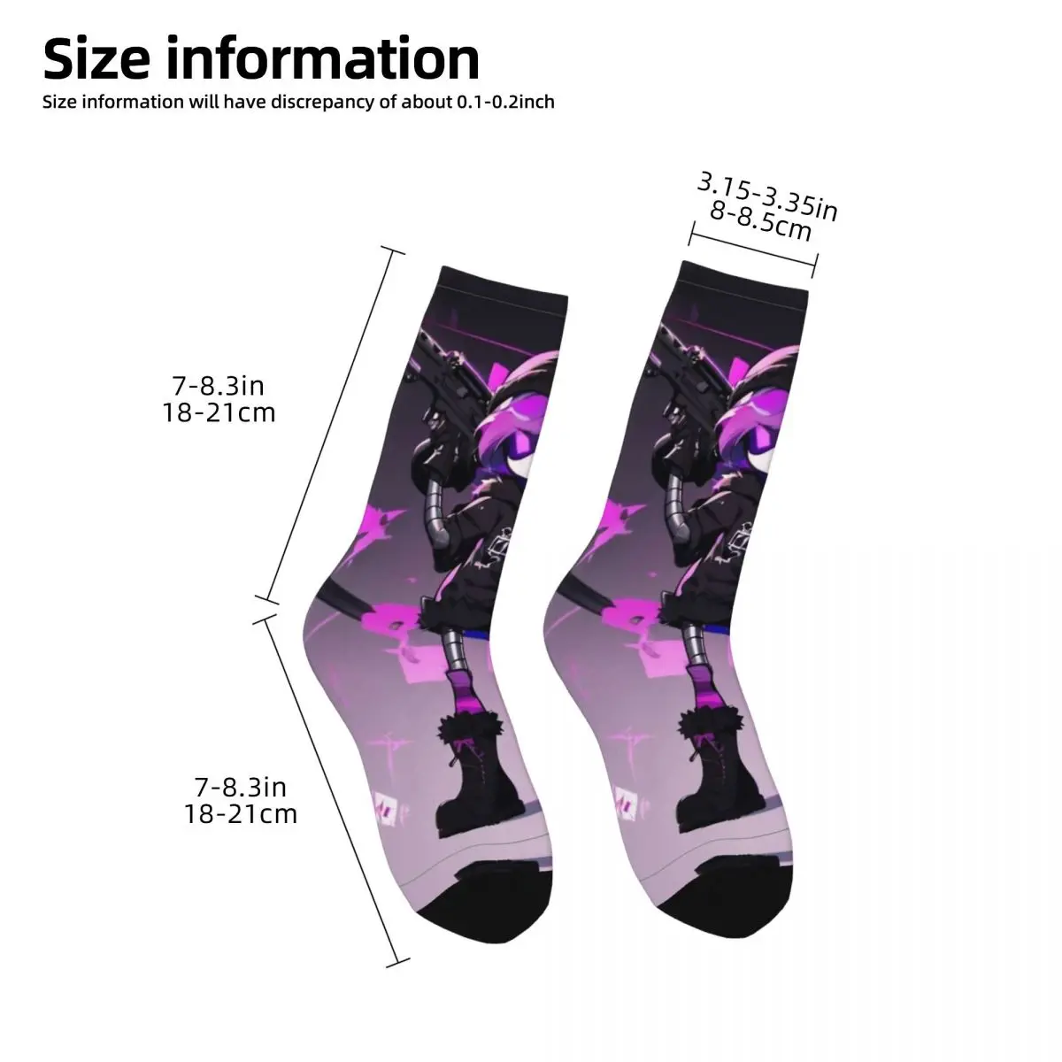 Murder Drones Game Socks Men Women Funny Happy Uzi Doorman Socks High Quality Spring Summer Autumn Winter Middle Tube Socks Gift