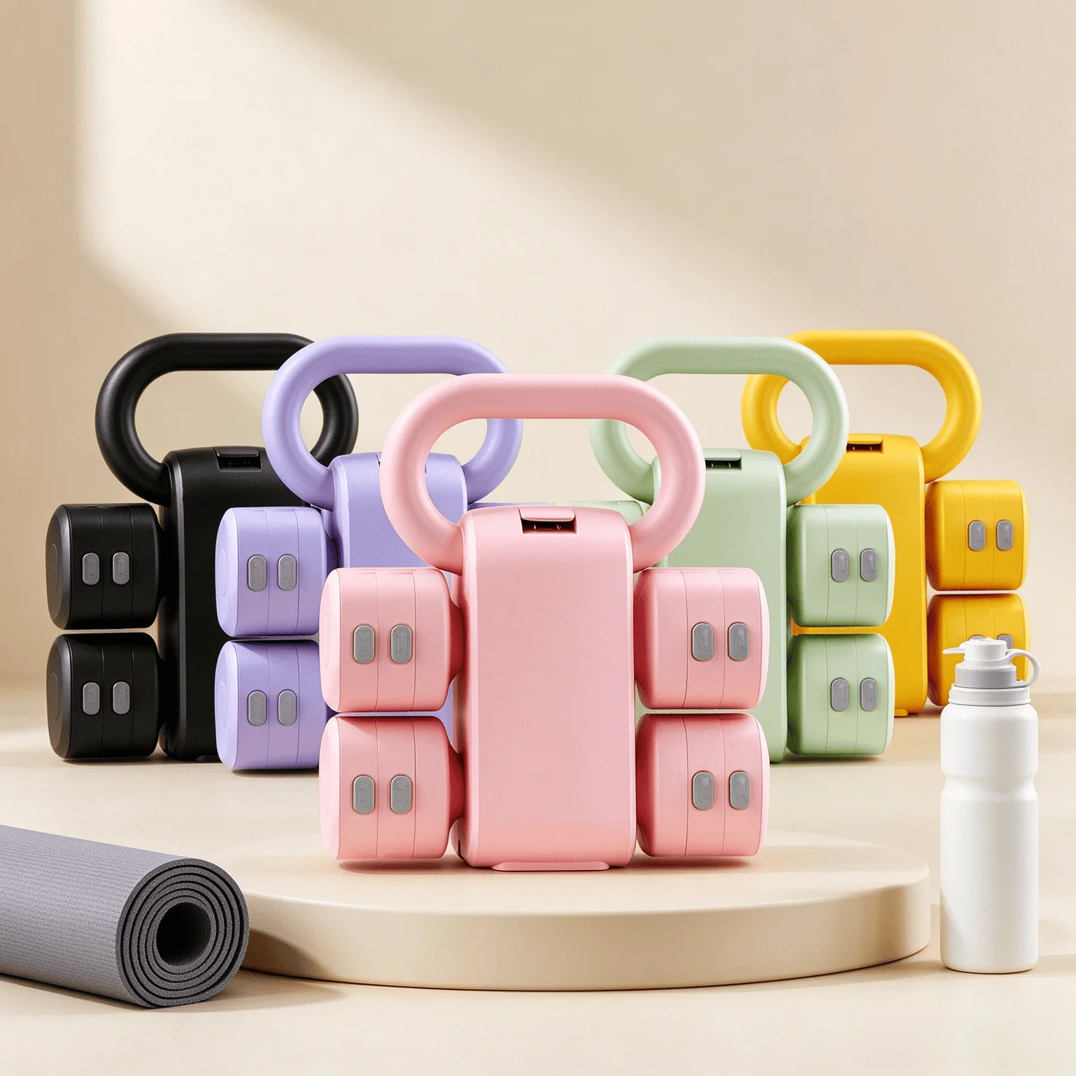 1 pcs Portable 2 in 1 Kettlebell Dumbbell Set for Home Gym