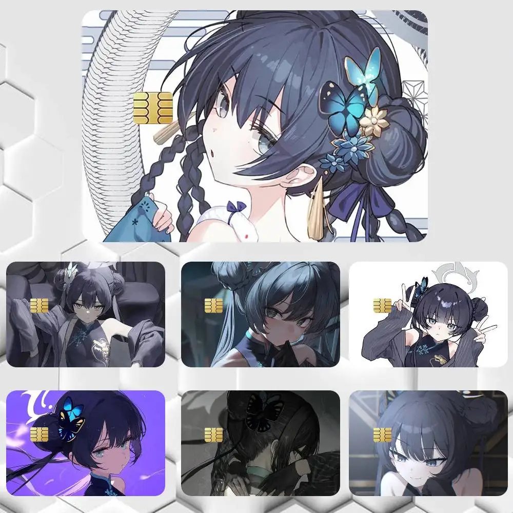 Ryuuge Kisaki Blue Archive   Sticker Film Tape Skin for Credit Card Debit Card Cartoon Waterproof Stickers