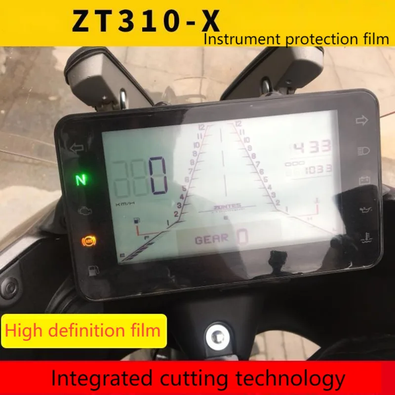 

Motorcycle Travel Version Tft Meter High Definition Film Tpu Soft Explosion Proof for Zontes Zt310-x-t-r Adv