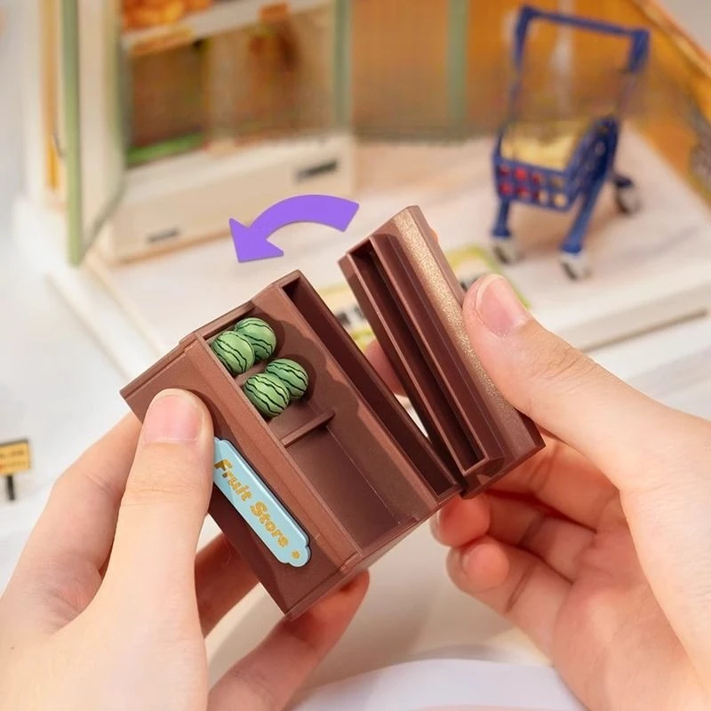 2025년 신제품 DIY 스트리트 뷰 미니어처 하우스 키트 놀이집 창작자 조립식 어린이 생일 소녀 선물 3D 퍼즐 수제