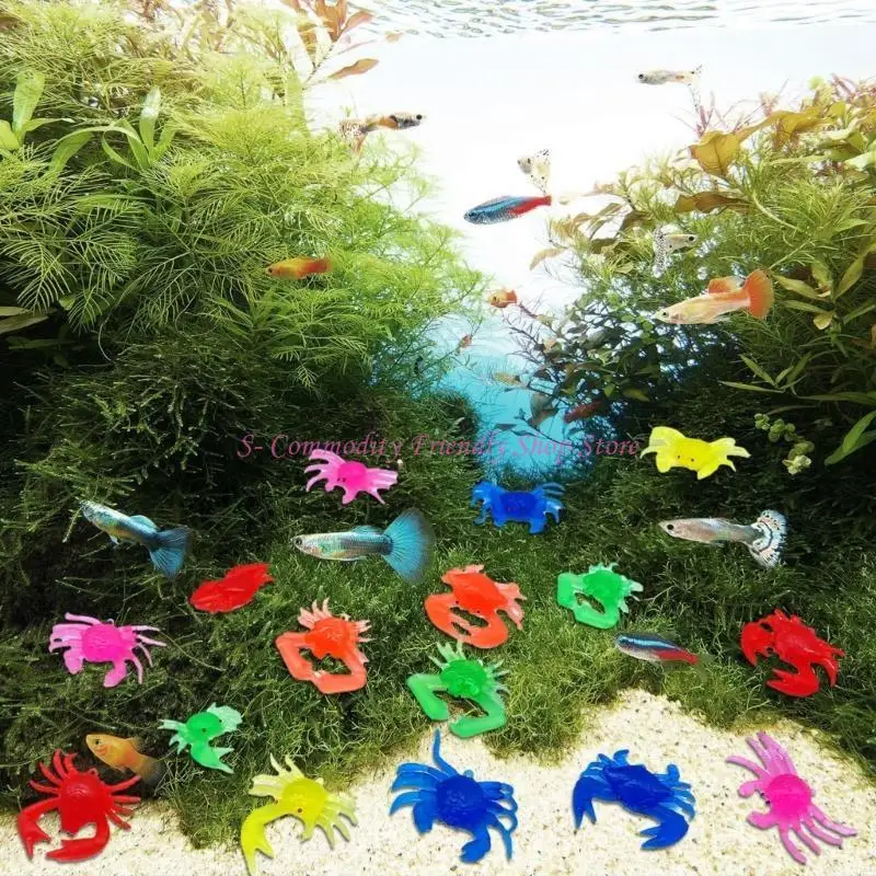 

85AE 100pcs Realistic Crabs Toy Figure Model Educational Seafish for Kids and Teacher