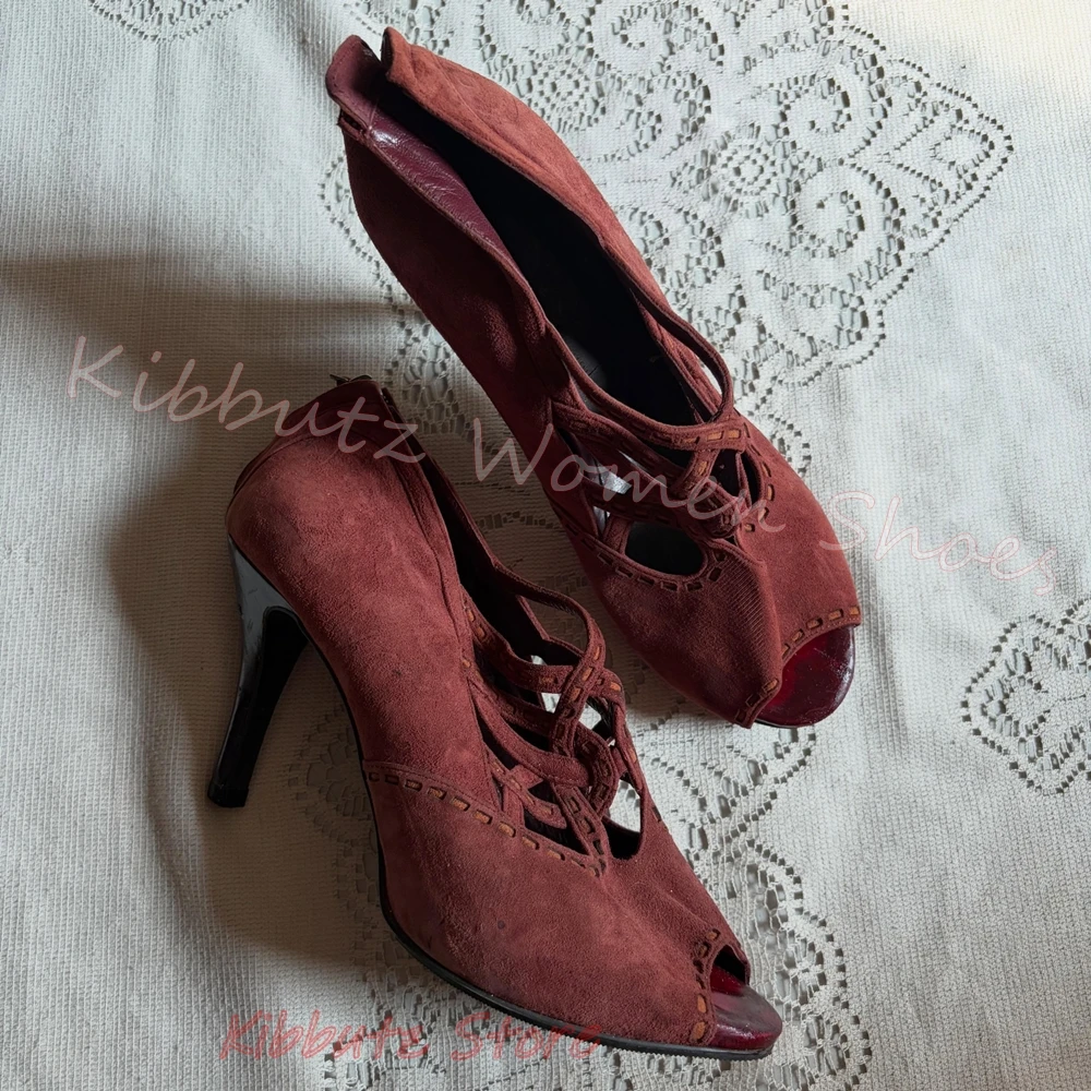 Vintage Rome Sandals Suede Lea - Vintage Fashion Rome ulasan dan harga