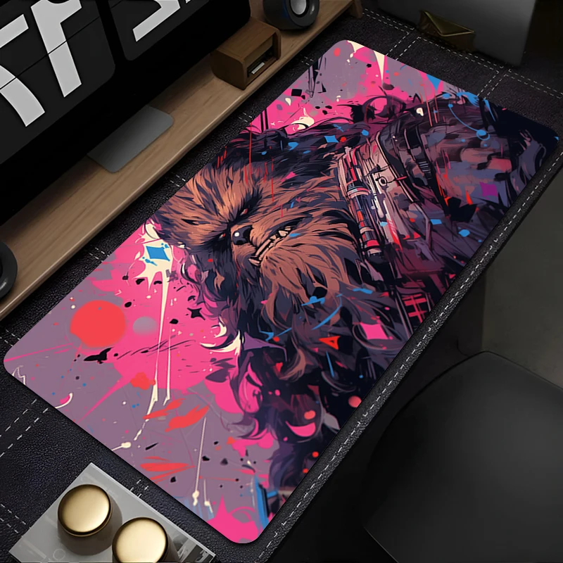 

Star Wars Chewbacca Mouse Pad Design Non-Slip Desk Mat Gaming Accessories Stitched Edges For Home And Game For Gamer Mousepad