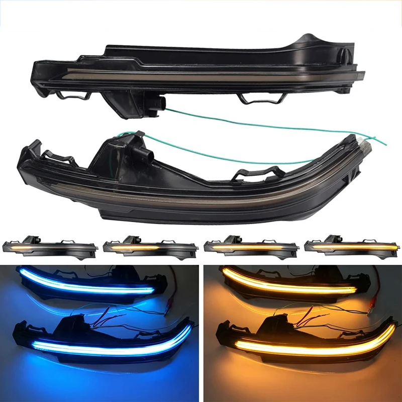 

2pcs Car Side Rearview Mirror Dynamic Turn Signal LED Light for Audi Q5 FY 2018 2019 Q7 4M 2016 2017 2018