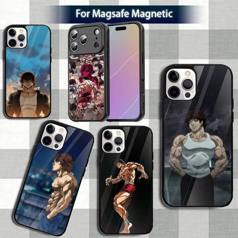 

B-BakiS Hanma Anime Phone Case For iPhone 13,12,15,17,11,16,14,Pro,Max,Plus,Mini,Magsafe,Magnetic Wireless Charging Case