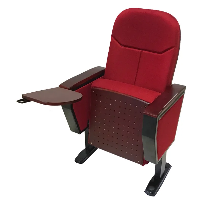 

Auditorium chair ladder classroom with row chairs solid wood with folding writing board