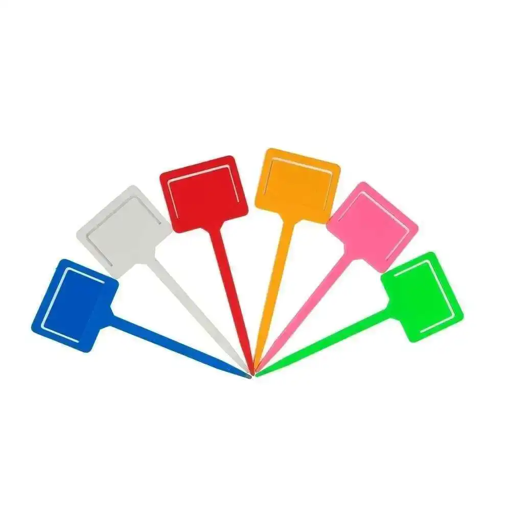 Vegetable Price Display Plant Sign Plant Tag Black Plant Labels Plastic Tag Writing Sign Board