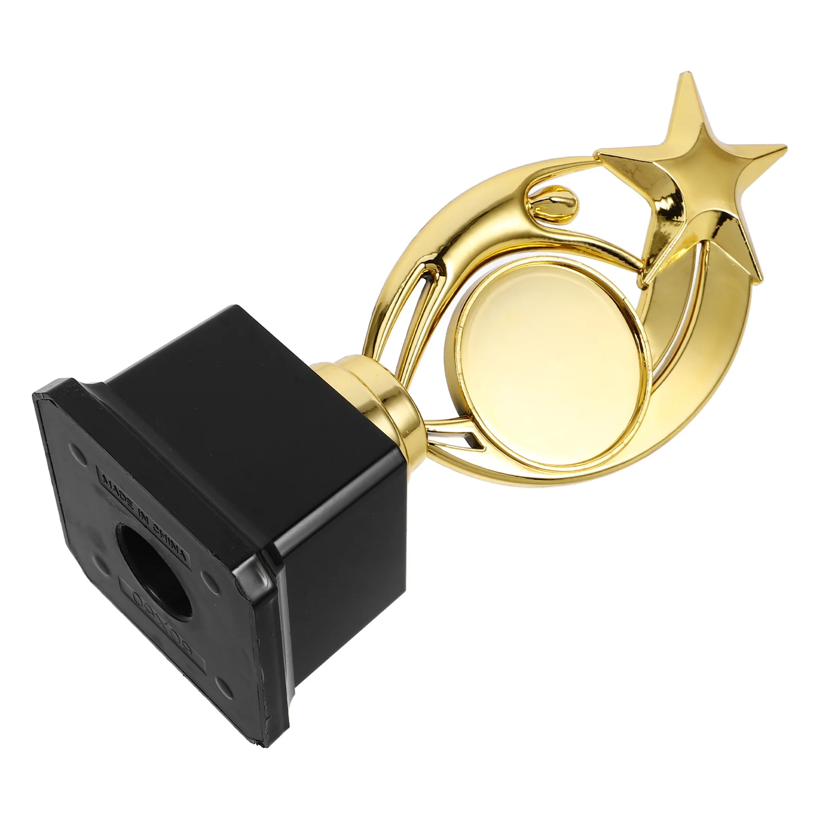 

Golden Plastic Trophy for Winners Elegant Portable Award Ceremony Decoration Suitable for School Events Trophy
