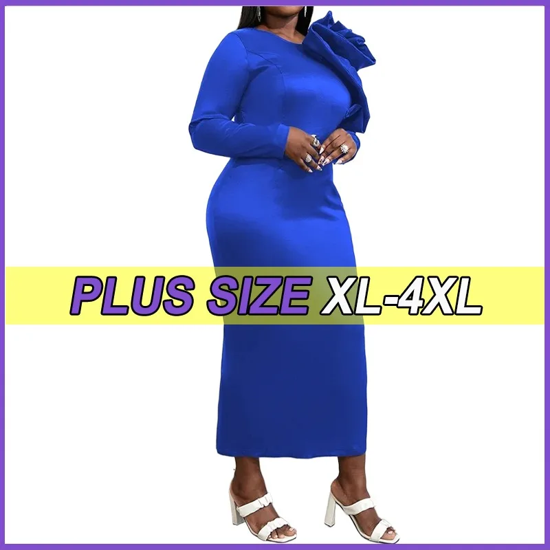 

Plus Size Dresses For Women Party Bodycon Elegant New IN Fashion Maxi Dress Lady High Quality and Comfortable Frocks 2XL 3XL 4XL