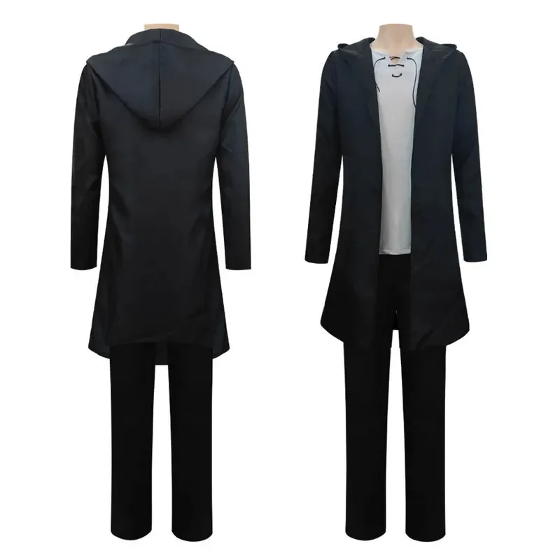 2025 Anime Attack on Titan Eren Jaeger Cosplay Costume T-shirt Coat Pants Three-piece Set Shingeki No Kyojin Outfits Wig