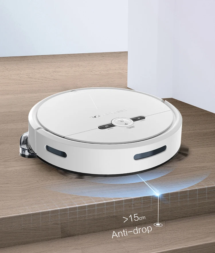 Geerlepol 3 In 1 Wifi Connected Mini Smart Robot Vacuum Cleaner Support OEM/ODM