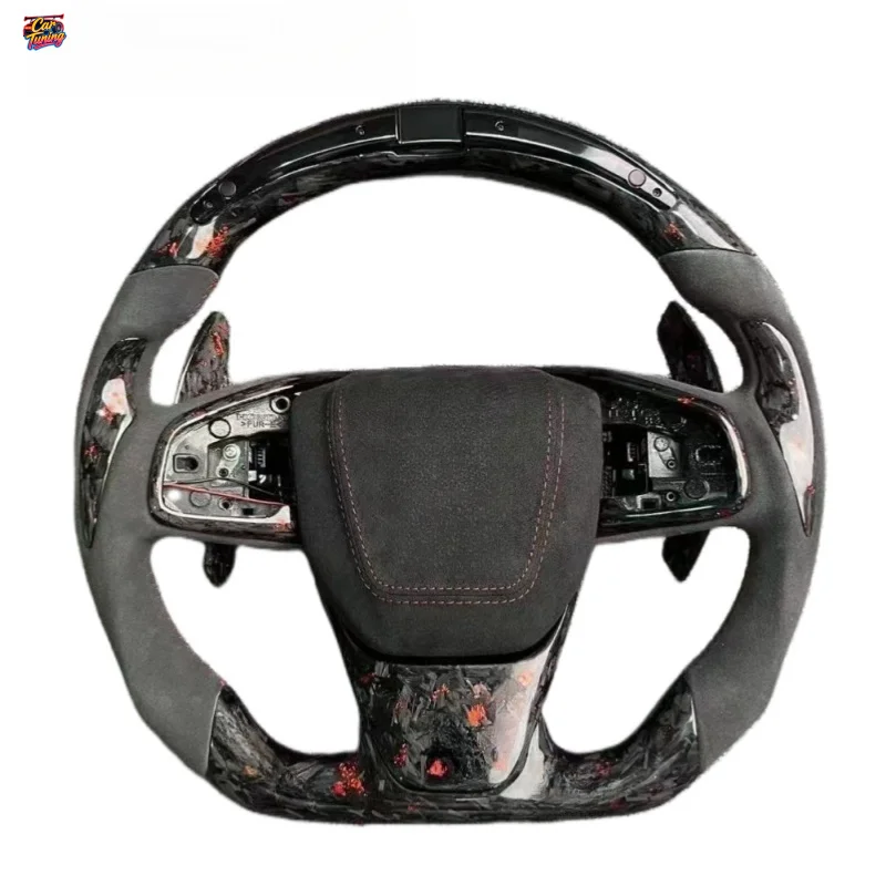 For Honda 10thCivic CRV Breeze 10th Generation Customized Carbon Fiber Steering Wheel Modification Without Airbag