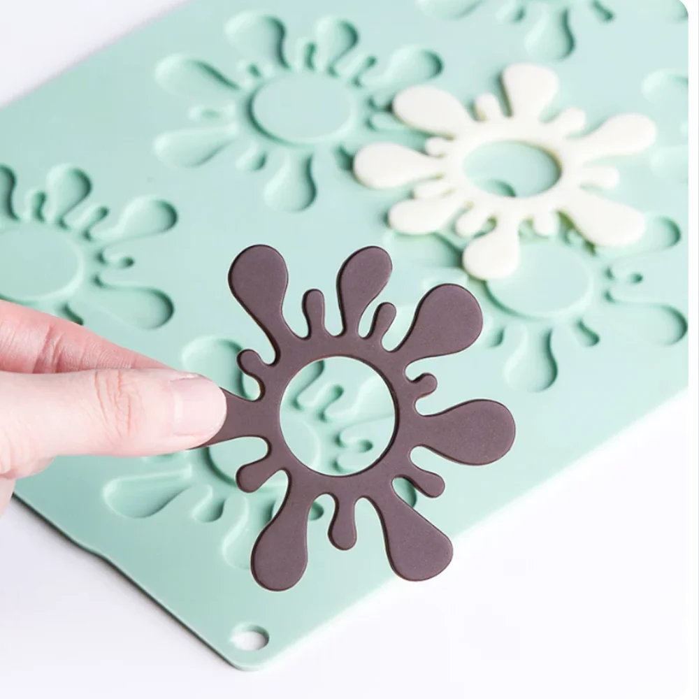DIY Chocolate Silicone Mold Heart,Star,Cheese,Cloud Shape Silicone Mold French Mousse Cake Decor Easy Release