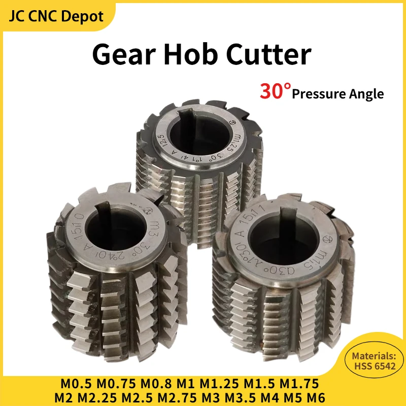 30 Dregee HSS 6542 Module Gear Hob Cutter PA30 M0.5 M1 M1.5 M1.75 M2 M2.25 M2.5 M2.75 M3 M3.5 M4 M4.5 M5 Gear Hob Cutter