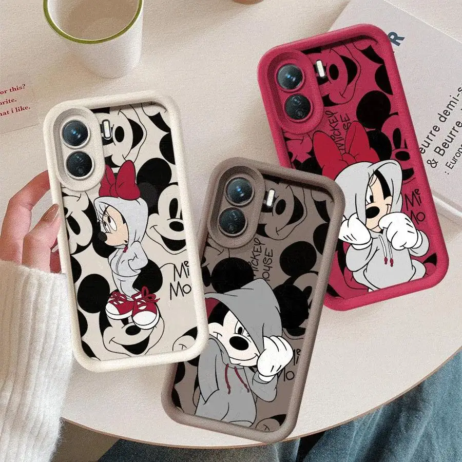 Disney Mickey Minnie Mouse Phone Case for Xiaomi Redmi Note 13 12 Pro 12S 12 9S 11S 11 Pro Plus 10 Pro 9 11 Pro 10 Lite Cover