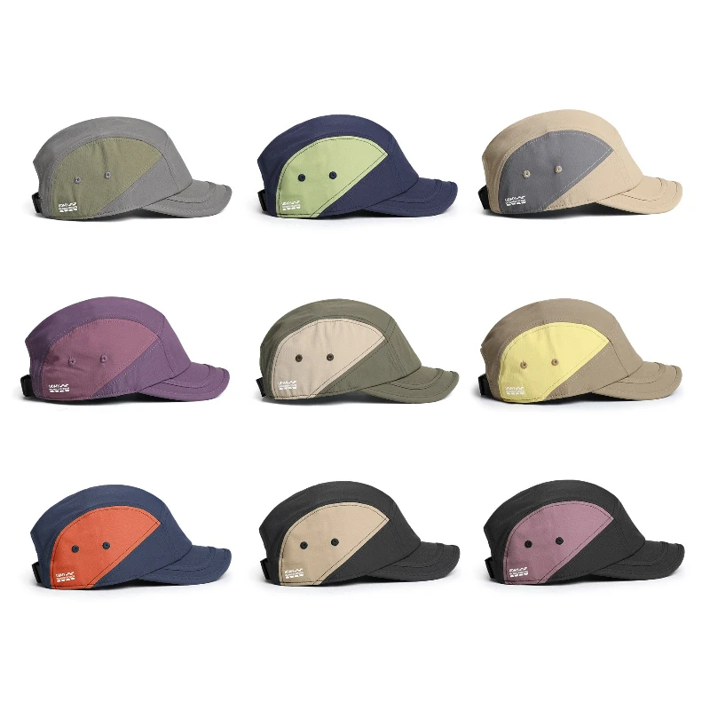 Fashion Color-Block Quick-Dry Baseball Cap, Breathable Outdoor Sun Hat, Casual Hat Available in Multiple Colors for Men Women