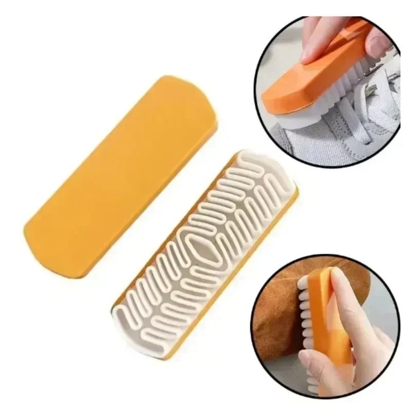 Leather Brush for Suede Boots Bags Scrubber Cleaner White Rubber Crepe Shoe Brush Household Necessary High Quality