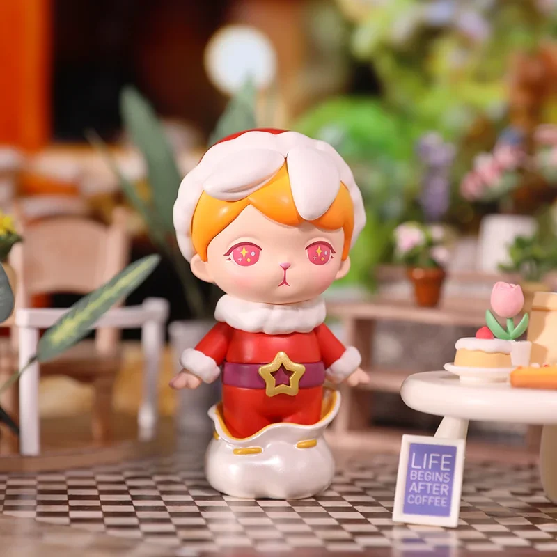 البوب مارت الأرنب عيد الميلاد سلسلة صندوق أعمى مفاجأة صندوق الأصلي عمل الشكل الكرتون نموذج صندوق غامض جمع الفتيات هدية