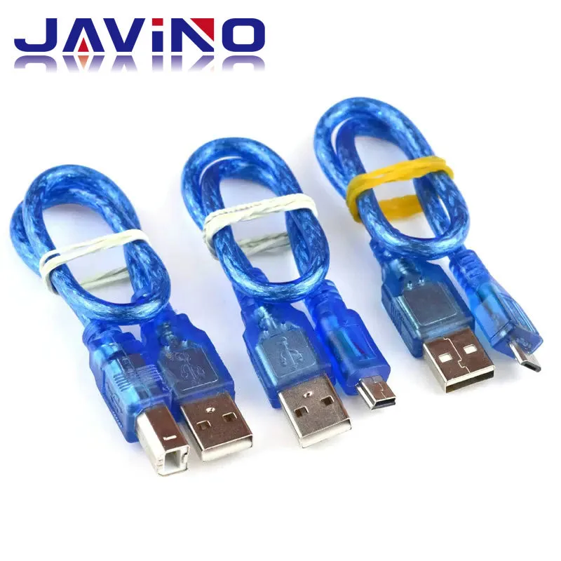 30cm USB Cable R3 / Mega 2560 R3/ ADK USB-A to USB-B for Arduino MINI TYPE-C MICRO Printer Cable