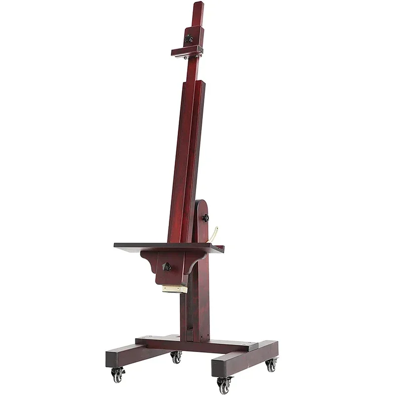 Hot MEEDEN Extra Large Studio Easel, Professional Artist Easel, Heavy Duty Floor Easel Rosewood Finished Holds Max 71''