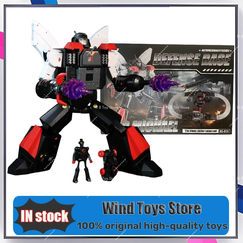 [IN STOCK] Transformation OS-01H OS01H Omega Michael Enormous Dragon Defensive Fort Base Headlight with Motor Track Figure