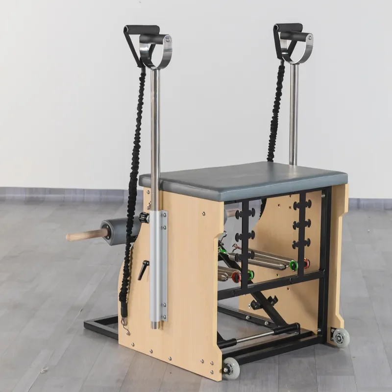 Pilates Chair Wunda Chair Pilates Combo Chair Reformer Machine with Adjustable Resistance Springs Split Pedal Handles