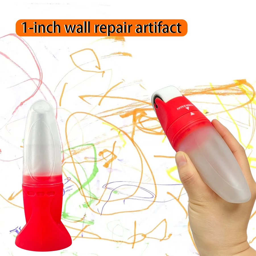 Mini Repair Pot for Wall Stain with Soft Silicone Body Wall Repair Brush Included Roller Repair Tool for Home Maintenance