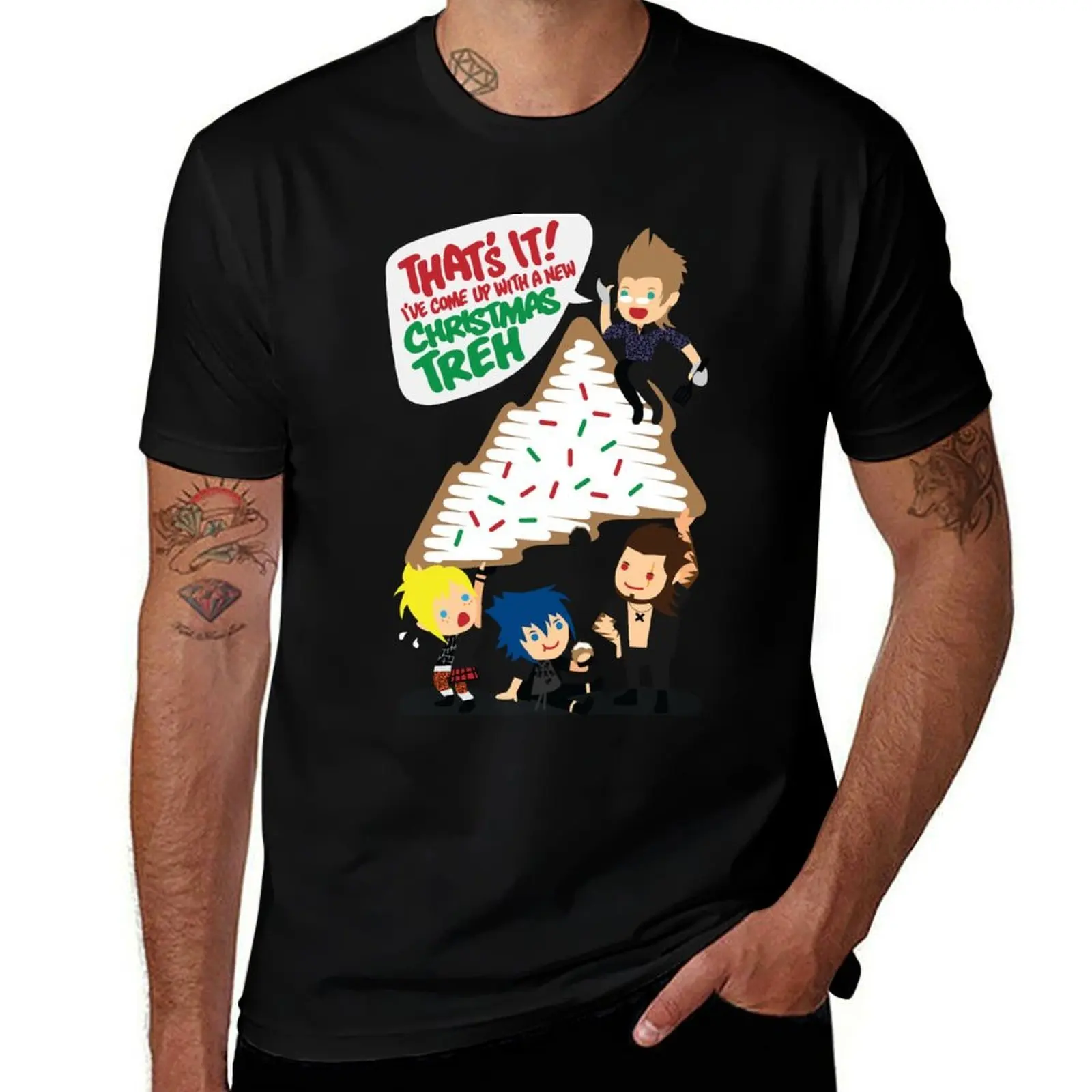 

Cookie t cotton shirt man t man Christmas shirt graphic shirt t luxury man T-Shirt FFXV