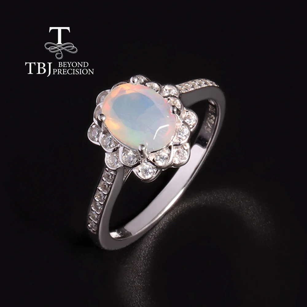 

Любовь и надежда Октябрь Камень Рождения Натуральный Опал Кольцо Цвет Насыщенные драгоценные камни украшения для женщин и девочек Юбилей, банкет и день рождения