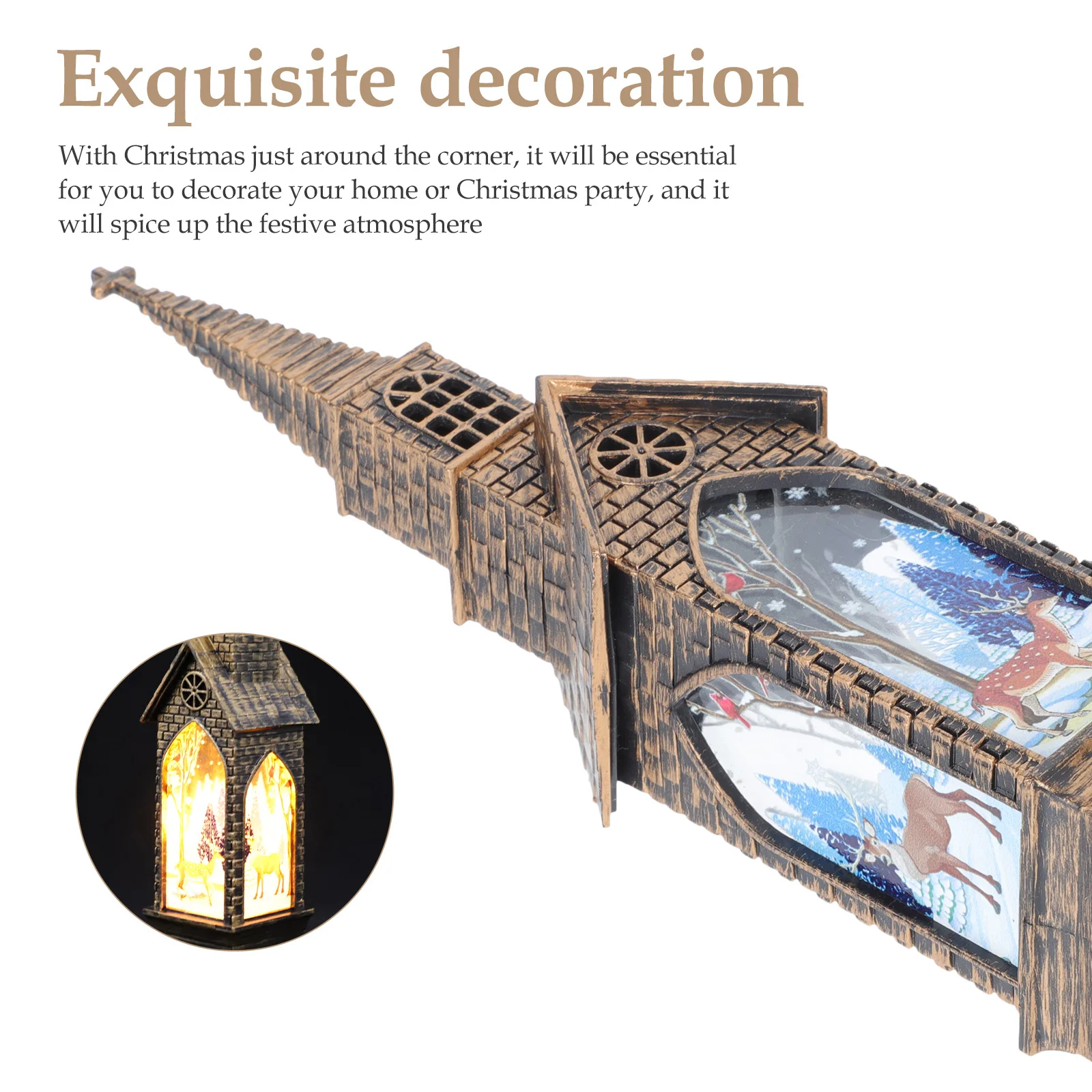 

LED Luminous Small Wind Light Decorations for Home Lights Outdoor Plastic Christmas Party