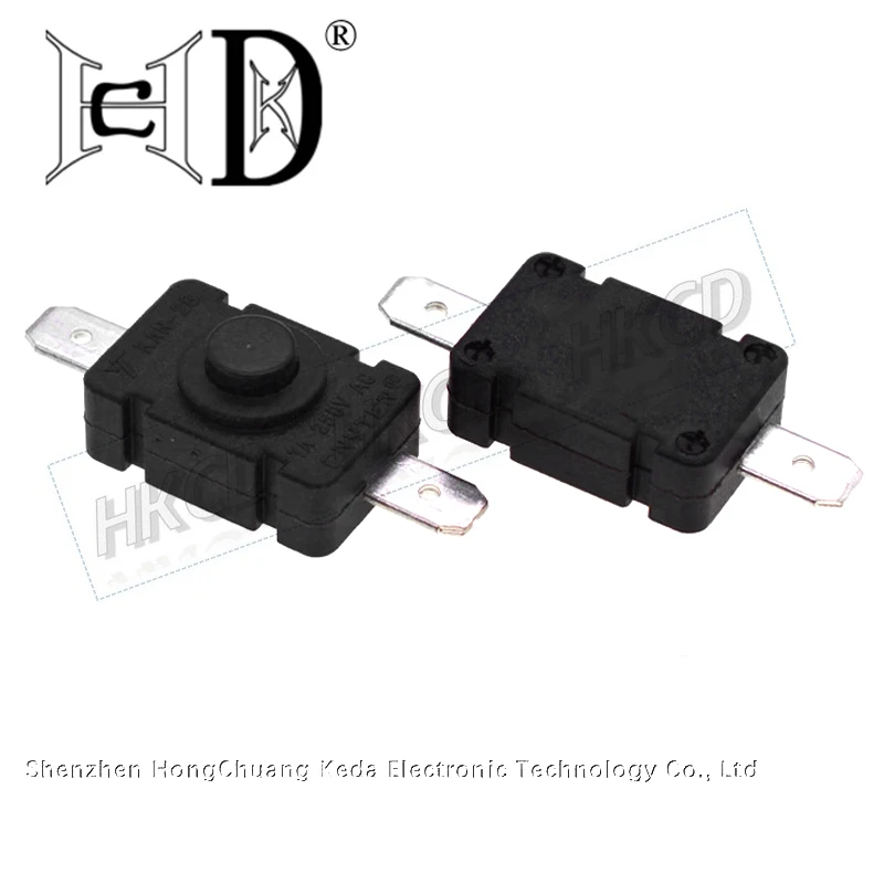 5pcs 1812-M Self-Latch On Off Push Switch Large Size for Home Appliance Power Button Repair Replacement