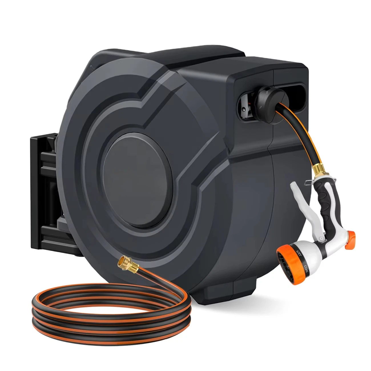 NEOTEC 1/2 30M Industrial Retractable Air Hose Reels Water Garden Hoses Reels Plastic Automatic Hose Reel