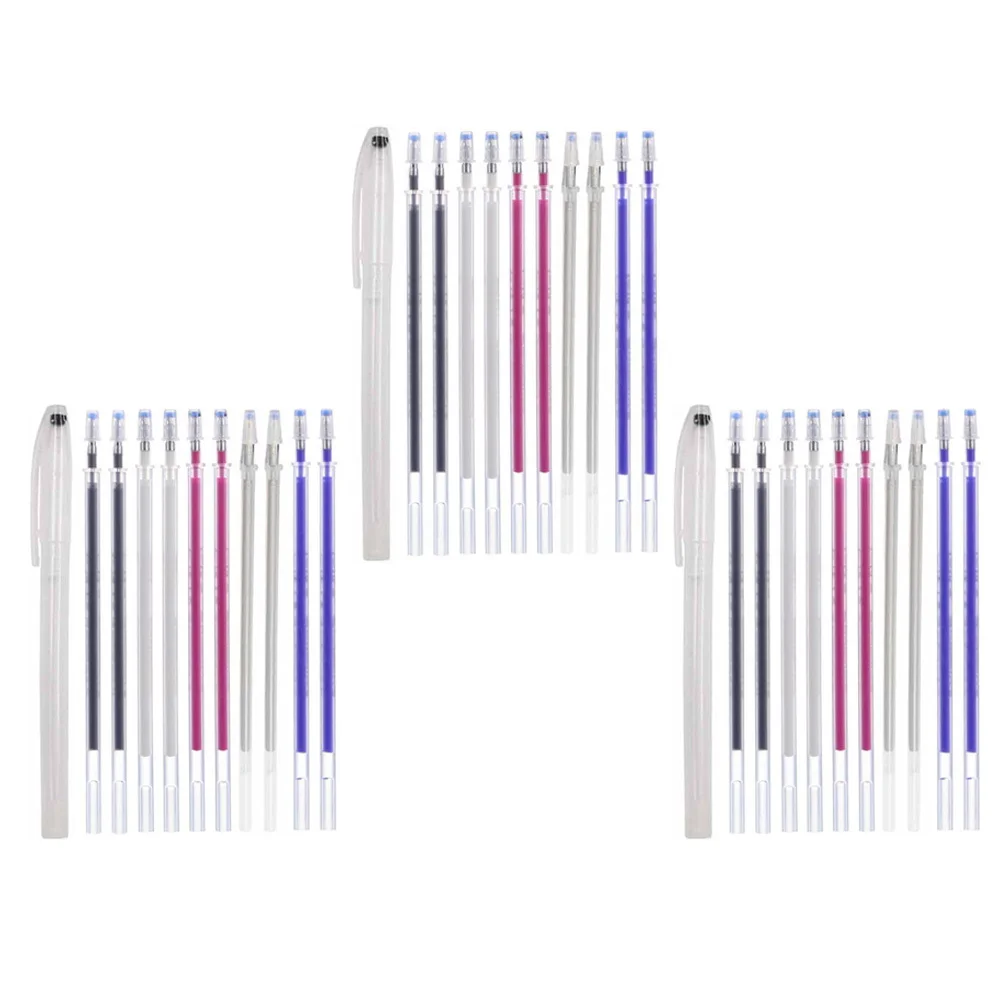 

3 set Heat Erase Pens High-Temperature Disappear Marking Pen For Sewing Fabric Crafts Shoes Temporary Tracing Tool