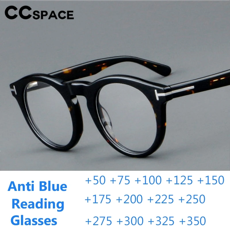 

Retro Acetate Anti Blue Light Reading Glasses Fashion Spring Hinge Rivet Optical Presbyopic Eyeglass+25+100+150+200+350 300915