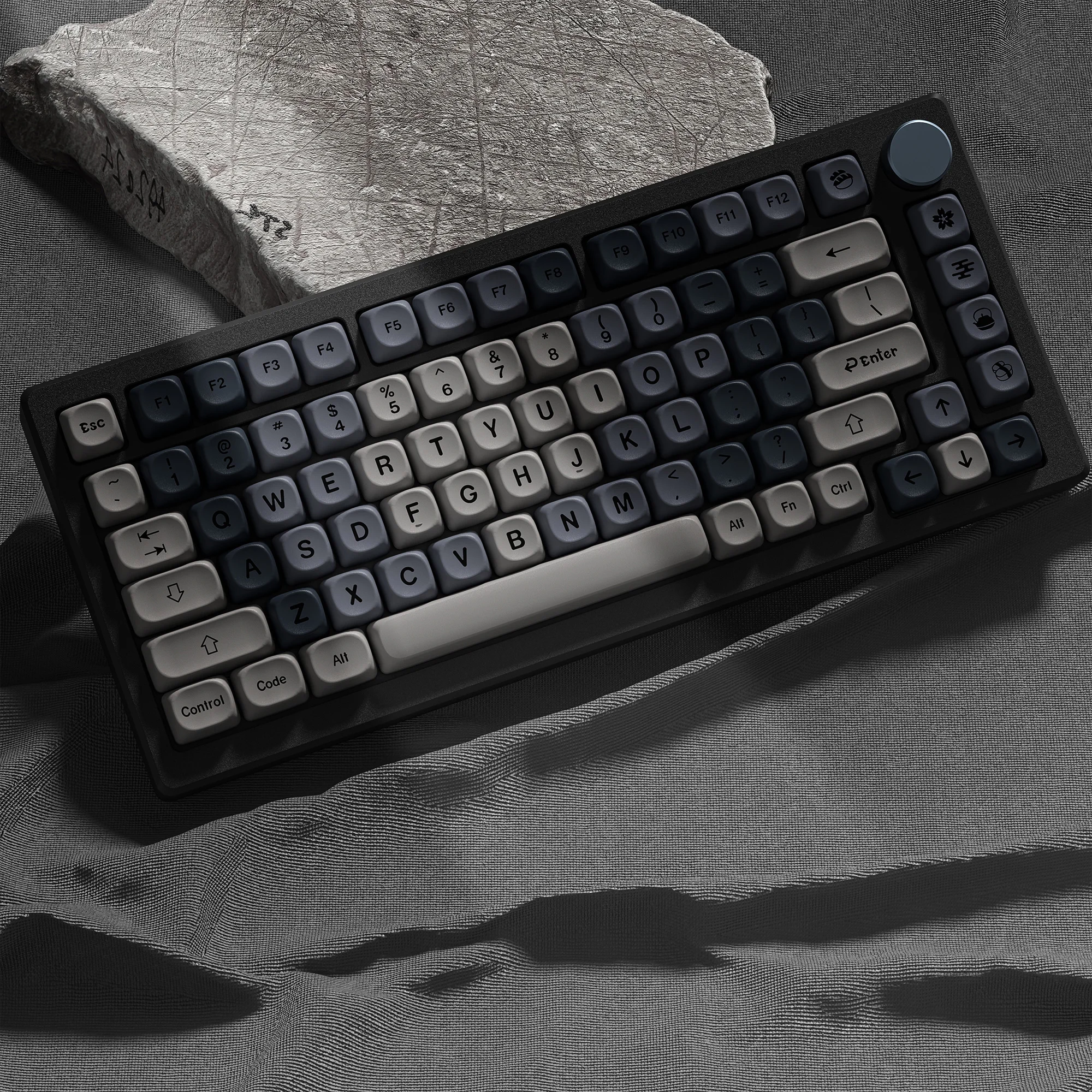 134 Keys Gradient Gray MOA Profile PBT Keycaps Dye Sub Key caps