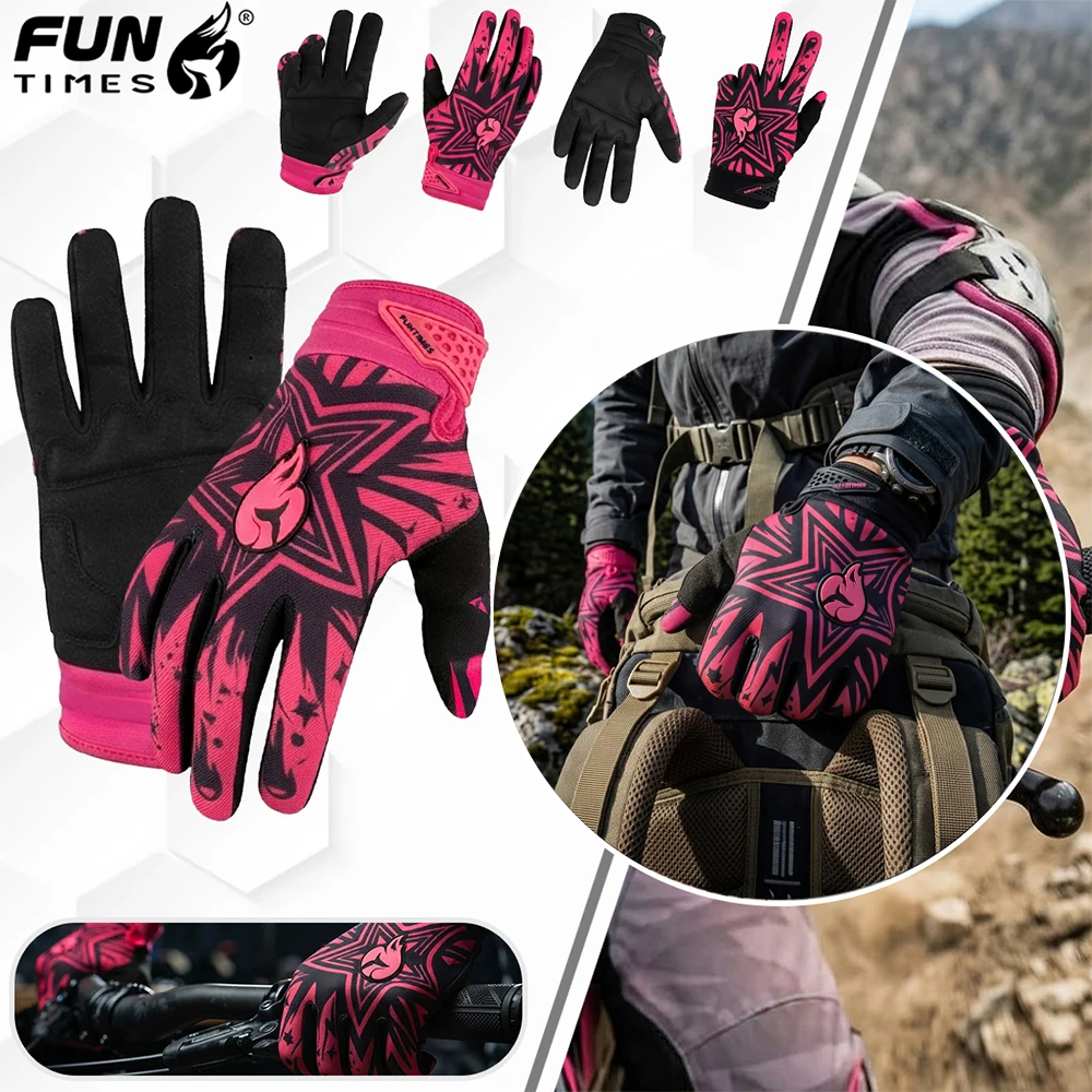 Funtimes New Outdoor Sports Men's and Women's Universal Gloves Comfortable Multi functional Full Finger Gloves
