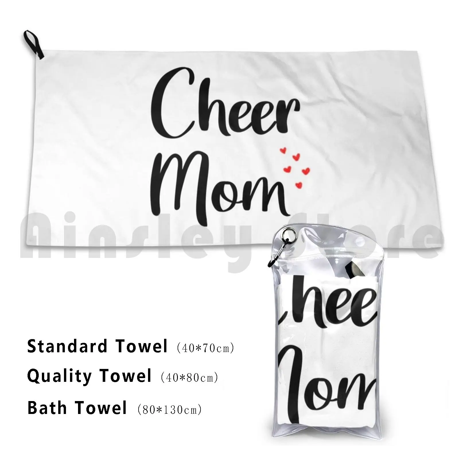 Mothers Day Cheer Mom Mother Gift Custom Towel Bath Towel Mothers Day Fathers Day Funny Dad Mom Birthday