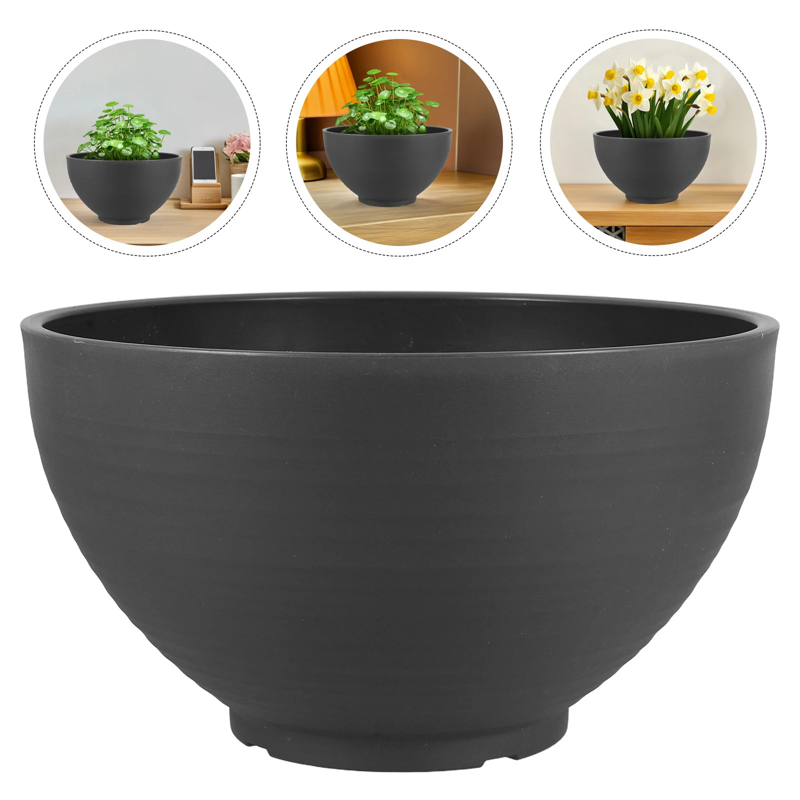 

Hydroponic Flower Pot Lotus Pots Water Plants Resin Lily Bowl Indoor Plant Container Water Lily Planter Decorative Pot Garden