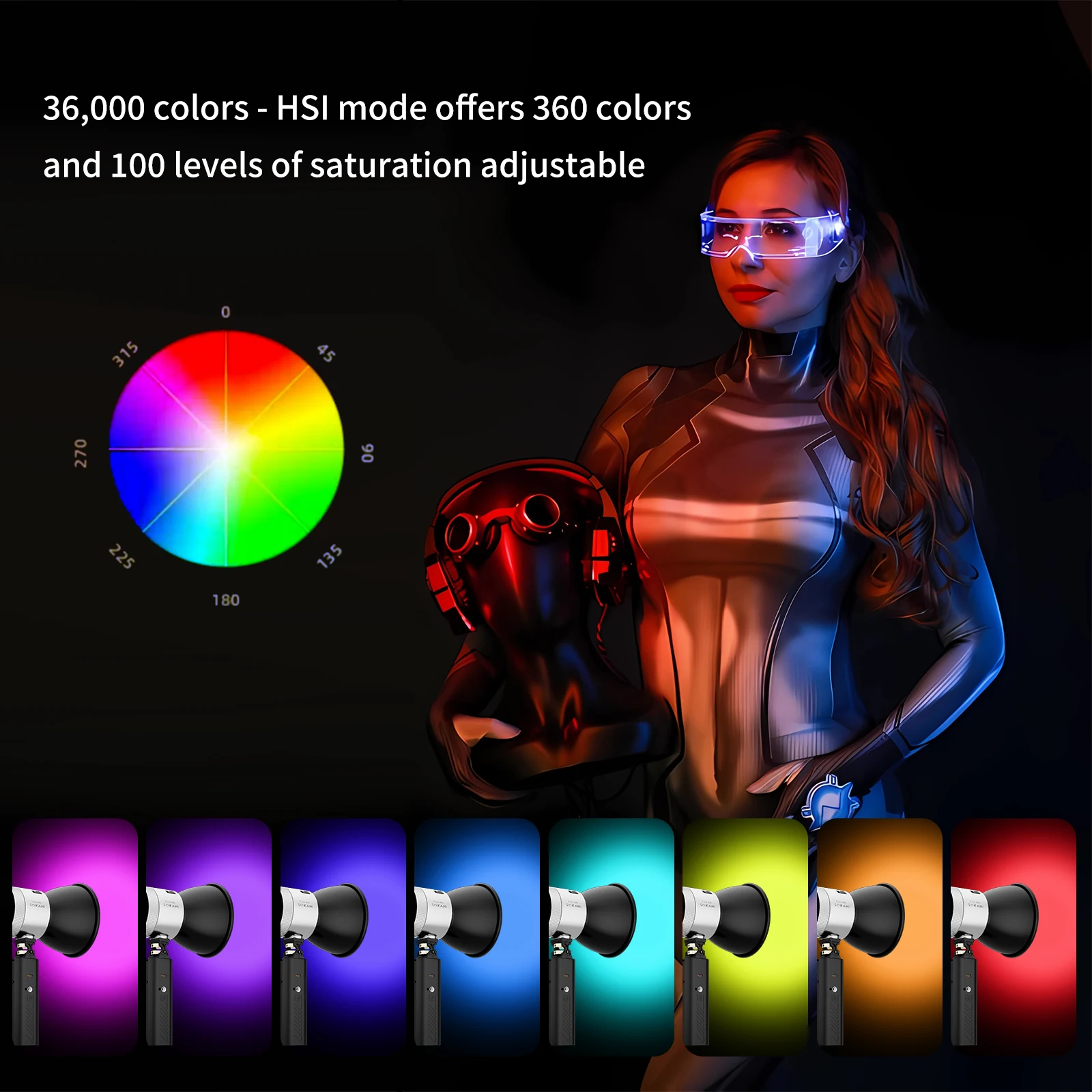 Sokani Cola 60x 60c 60W Bi RGB LED الفيديو الضوئي APP التحكم بوينز جبل الإضاءة للتصوير الفوتوغرافي تسجيل الفيديو التصوير في الهواء الطلق