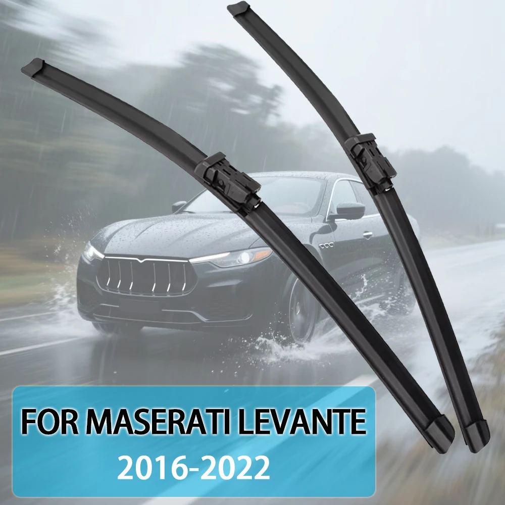 

For Maserati Levante 2016-2022 26''+18'' Car Wiper Blade Front Wipers Fit U Hook Arm Windscreen Auto Wiper Blades