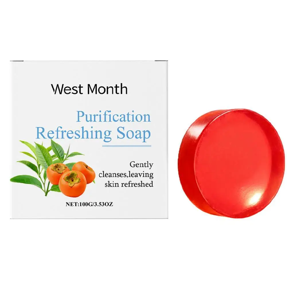 

100g Soothing Skin Soap ,Body Purifying Deodorizing Natural Mild Soap Bar with Green Tea Extracts,Gentle on All Skin Types