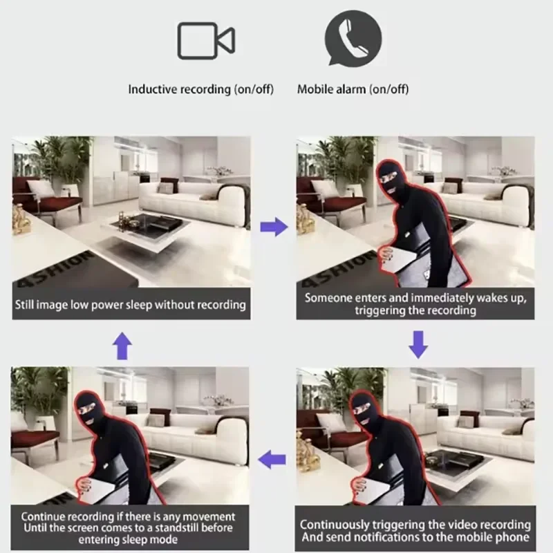 New X5 Camera Mini Wireless WiFi Home Connected Mobile Remote HD Motion Detection Long Battery Life Monitor Camcorders New