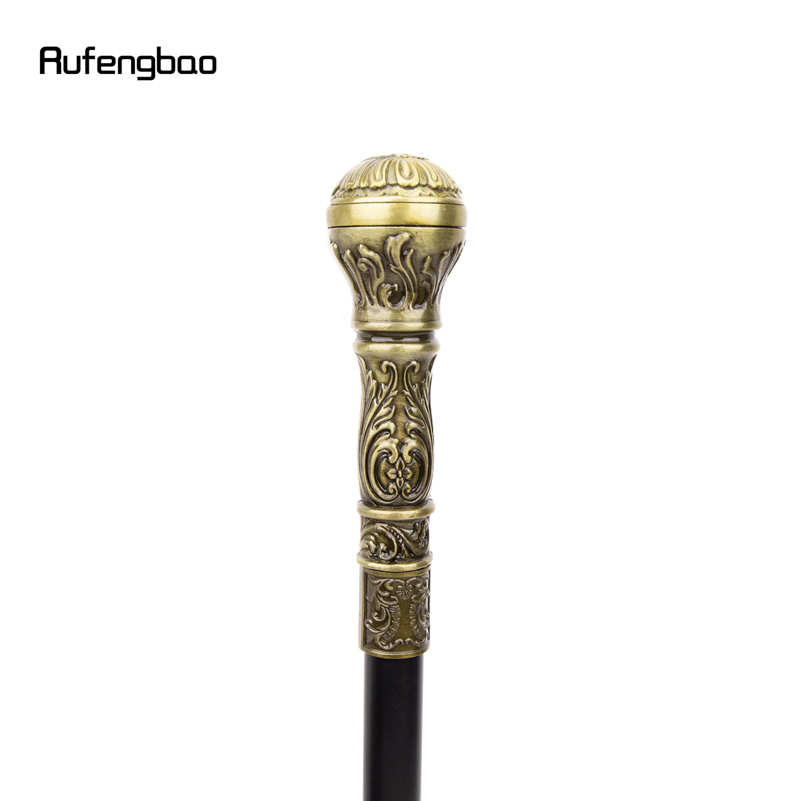 Tongkat berjalan perunggu, pegangan bulat mewah, untuk pesta dekoratif, tongkat berjalan, tongkat Crosier elegan, tongkat berjalan 93cm