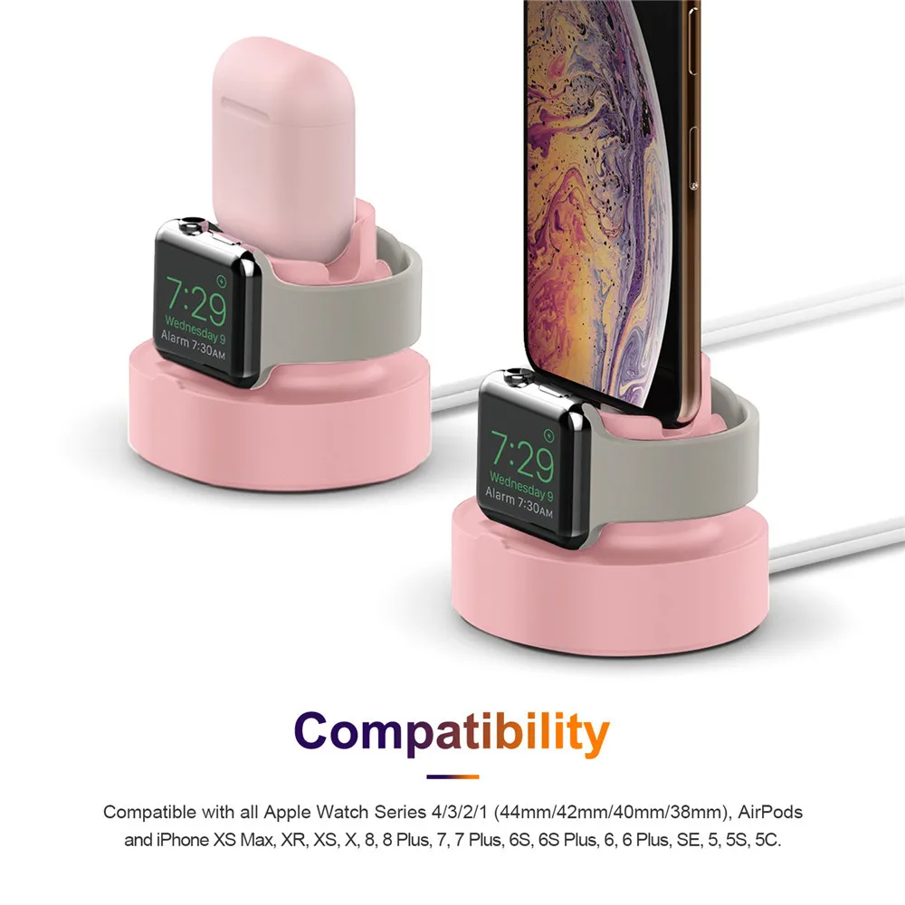 3 in 1 Watch Charger stand Dock for Apple Watch Series 9/8/7/6/5/4/3/2/1 Charger Stand for Airpods Pro Ultra iPhone 14 13 12 MAX