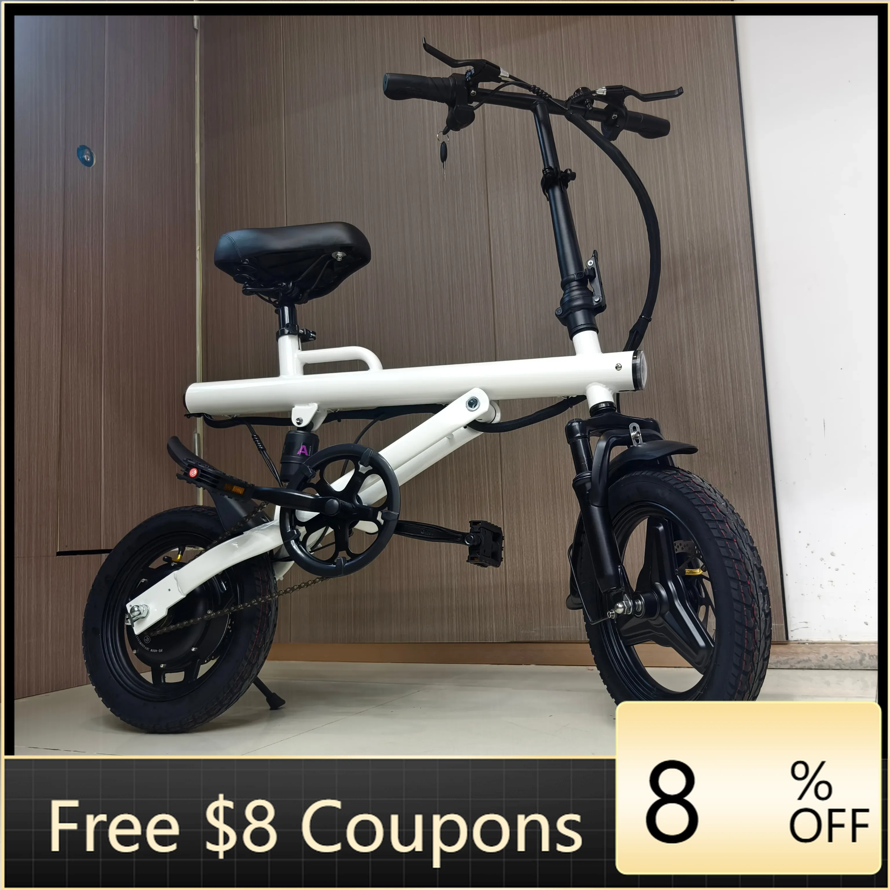 

STLF DZ WJW Advanced New Arrival Xiaobai With Fat Tire Folding Bike 14 Inch 400W Power Lithium Battery E-bike With Electric Baic