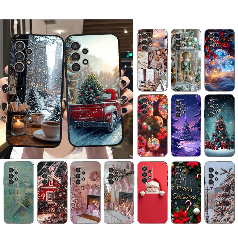 

Phone Case For Samsung A55 A16 A56 A36 A35 A15 A53 A54 A33 A34 A25 A05S A52 A52S A14 A24 A26 A71 Santa Christmas Tree